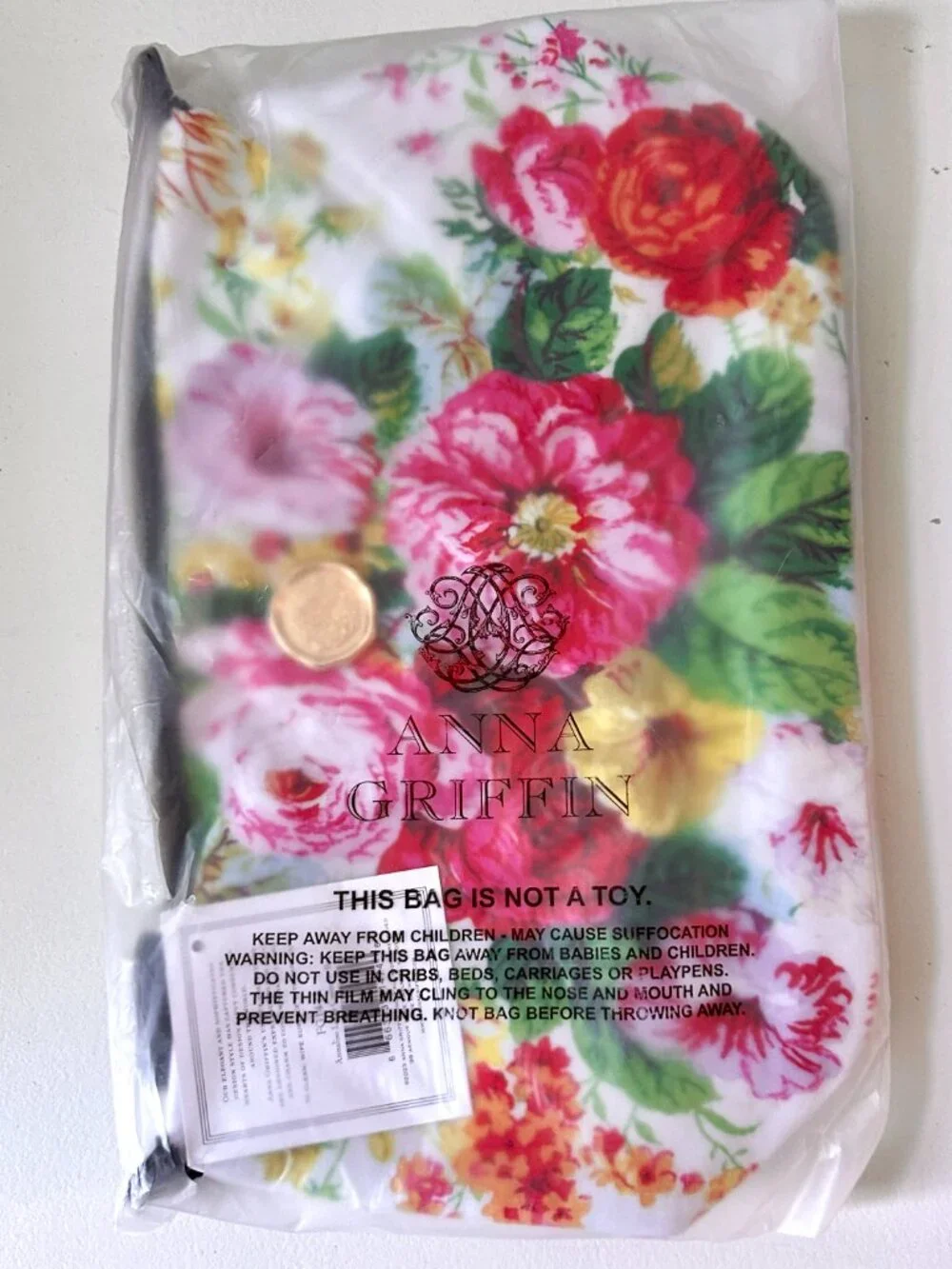 Anna Griffin Annalise Large Floral Cosmetic Bag NEW WITH TAGS
